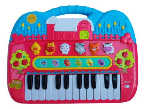 OK Baby Musical Farm Activity Center Piano 0