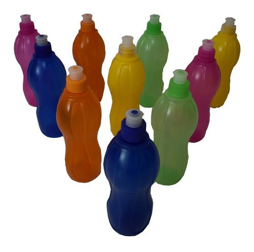 35 Botellas Plasticas Deportivas Con Pico Sport 3