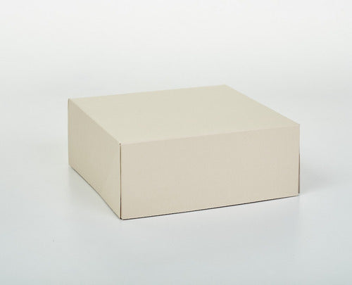 Box 1-Piece Glued 25x25x10 Cm (x 50 Units) for Cakes, Tarts, Desserts - 067 Bauletto 0