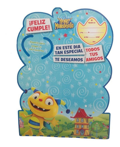 Otero Henry Monstruito Birthday Signature Board X 1 U. Party Supplies 0