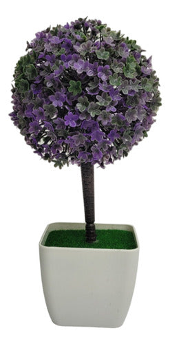 Topiario Artificial 23 Cm Color Violeta #90357v 0