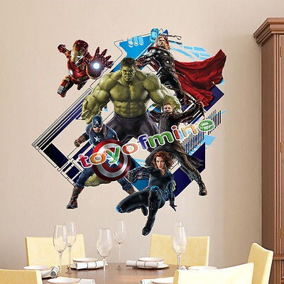 Hulk Ultron Kids Wallpaper Sticker - 3D Avengers Decor 1