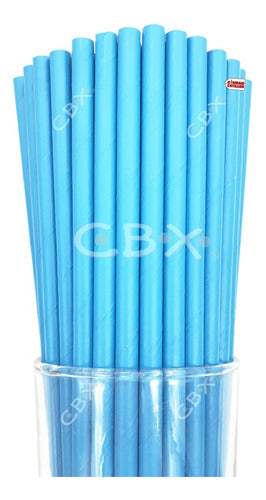 CBX Fluorescent Paper Straws Multicolor Pack of 25 0