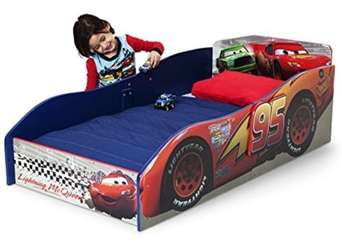 Delta Children - Cama Infantil (madera), Diseño De Coches Di 1