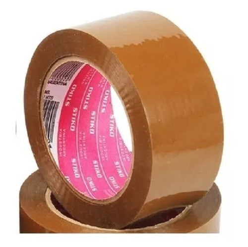 Stiko Adhesive Tape 48x100 Mts Real Box of 36 Rolls 0