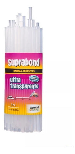 Suprabond Ultra Transparent Thick Silicone Sticks 500g 0