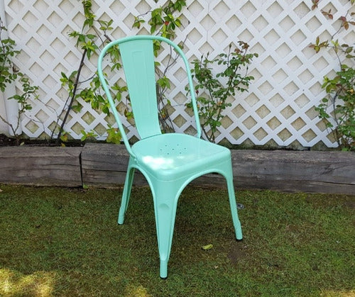 Silla Tolix De Metal - Verde Menta 1