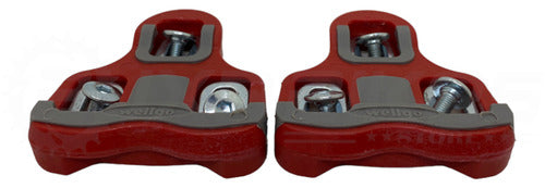 Taquinho P/ Pedal Wellgo Speed Tipo Look Rc-6/rc-7 Vermelho 1