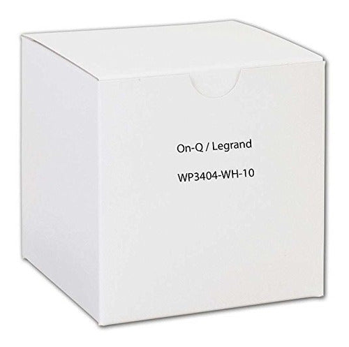 Legrand Onq WP3404WH10 Contratista Keystone Wall Plate 1 Gang 4 Ports 0