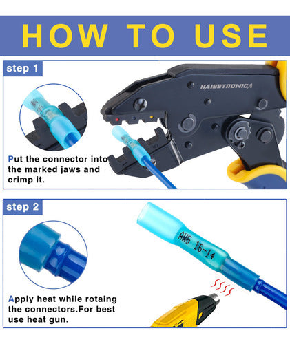 Haisstronica Juego De Herramientas De Prensado Para Conector 4