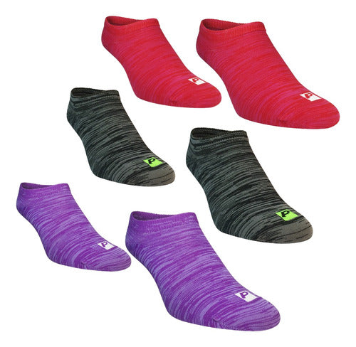 Prestige Tri-Pack Invisible Sports Socks for Women 0