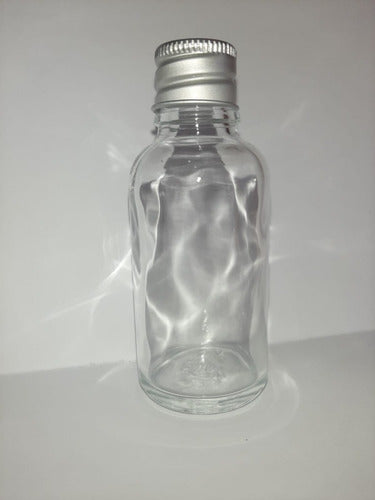 Impofra Transparent Glass Bottle 30ml Aluminum Cap Pack of 50 1