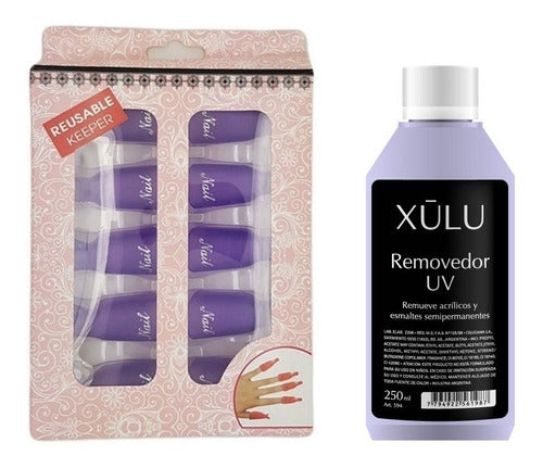 Xúlu Semi-Permanent Nail Polish Remover 250ml + Clips 0