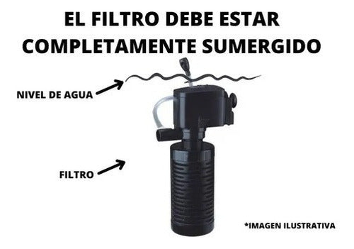 RS Electrical Filtro Interno Pecera Rs-602 300 L/h Con Lluvia Y Aireación 1