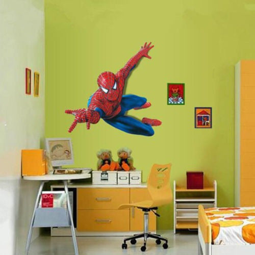 Diy 3d Spider Hombre Desmontable Vinilo Pared Etiqueta Pegat 0