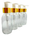 Distriplast Glass Bottle Amber/Clear 100cc Creamer Valve X5 2