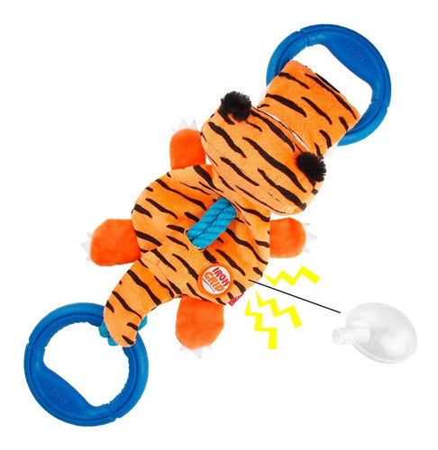 GiGwi Double Handle Tiger Chifle and Rope 7