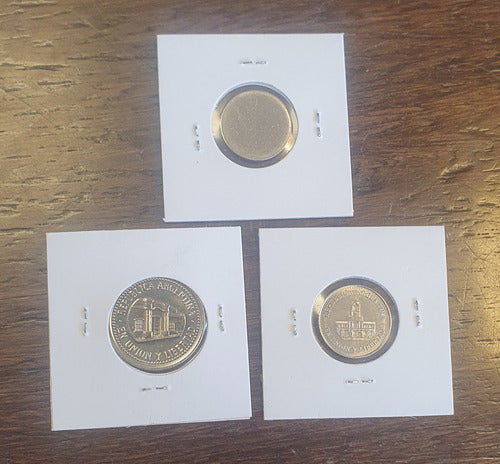 Combo Rareza Moneda 25 50 Centavos 2013 Y Cospel No Emitidos 2