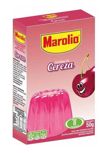 Pack of 3 Cherry Gelatin 50g Marolio Gelatin Pro 0