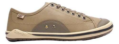 Caterpillar Jonzed Mfiber Leather Sneakers for Men - Beige 1