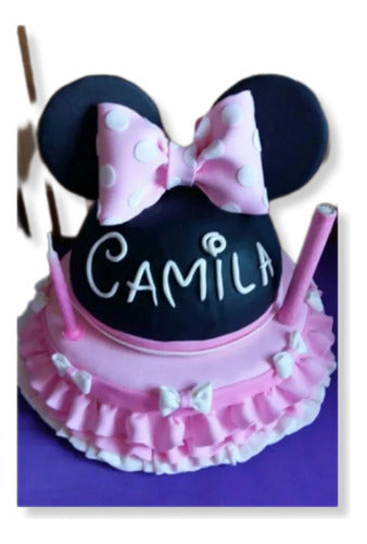 Torta Minnie. Base Y Cabeza Son Bizcochuelo. Orejas De Choco 0