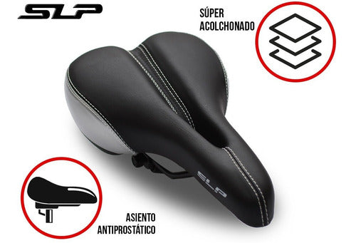 Gariottti Anti-Prostatic Wide Padded MTB Bicycle Seat 3