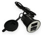 USB Charger Port for Motorcycle / ATV with Holder 0