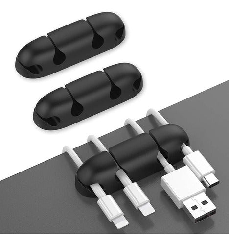 Ahastyle 3 Pack Sujetadores De Cables Para Escritorio, Sujet 0