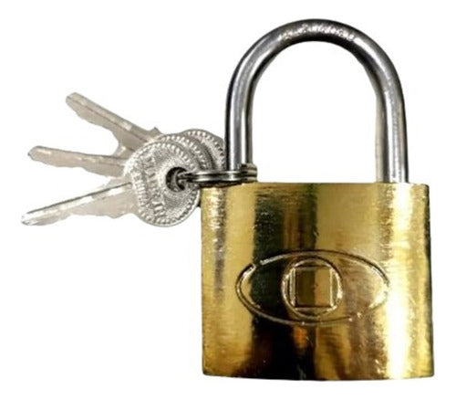 Tri-circuiit 25mm Brass Padlocks Wholesale 6 Units Heavy Duty 3 Keys 0