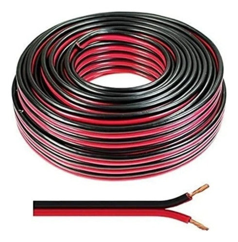 BARRILCOMUY Bicolor Cable 2x0.5mm Roll 100m Red Black Twin 0