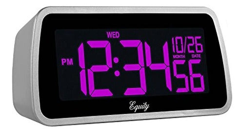 Equity By La Crosse 30451 Reloj Despertador Lcd Con Pantalla 0