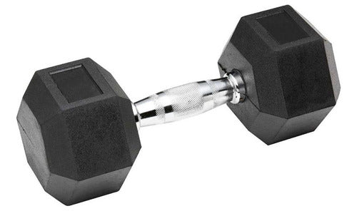 Lumax Fixed Hexagonal Dumbbell with Steel Handle 7.5kg 0