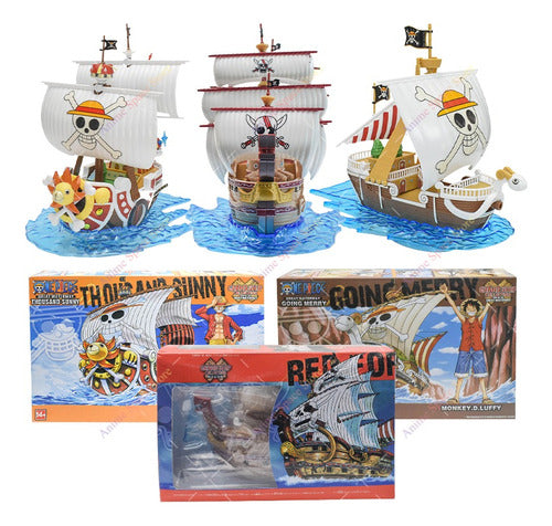 Navio One Piece Going Merry Action Figure Barco Pirata Luffy 1