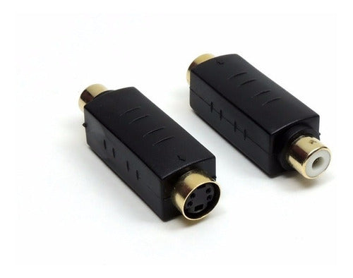 Adaptador Conector Star Cable Jack Svhs Femea X Plug Rca Fem 0