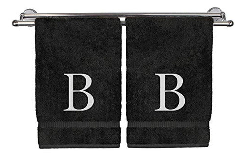 Bc Bare Cotton Hand Towel With Monogram, Personalized Gift, Set Of 2 0