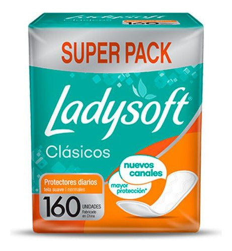 Protectores Diarios Ladysoft Clásico 160 Unidades 0