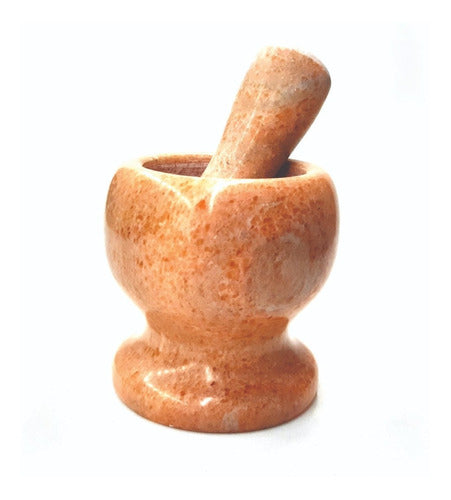 D+M Bazar White Marble Mortar and Pestle 2