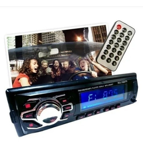 Max Tuning Fixed Front Car Stereo with USB, FM Radio, Bluetooth, SD Card Slot 2