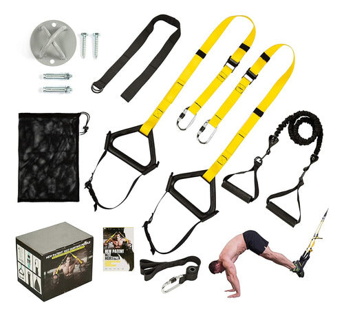 Dohoo Bodyweight Resistance Trainer Kit, Powerlifting Streng 0