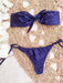 Las Barchelas Strapless Top Bow Bikini Set Colaless 1