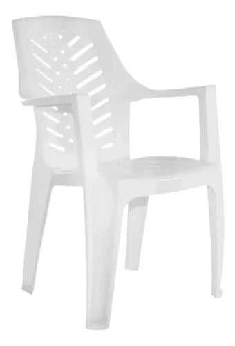 Plastic Chair Garden Life Marbella White Garden 0