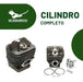 Cilindro Completo Compatible Motosierra Husqvarna 61 48mm 2