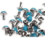 Rubyca 100 Turquoise Blue Rapid Rivets Studs for Leather 10mm 1