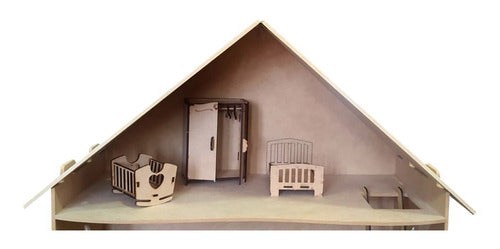 Premium Wooden Dollhouse for Children's Furniture 2