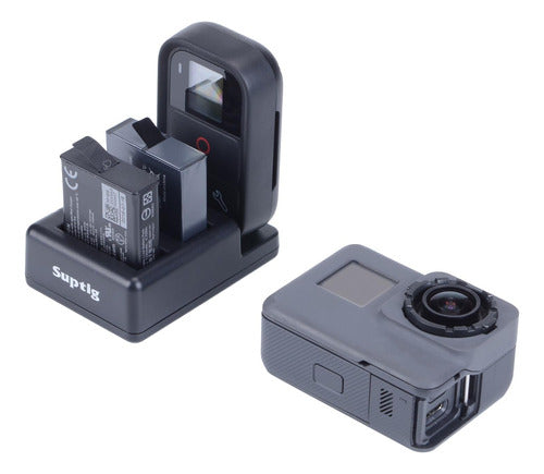 Cargador De Batería Triple Compatible Con Gopro Hero 5 - 8 1