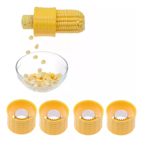 4 Ferramentas De Salada De Cozinha Corn Cob Peeler Thresher 0