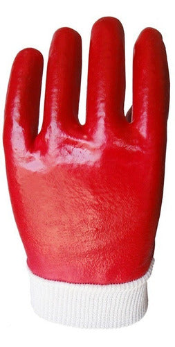 Hi-Flex Red PVC Glove 25 cm Elastic Cuff Semi Heavy Now 3 0