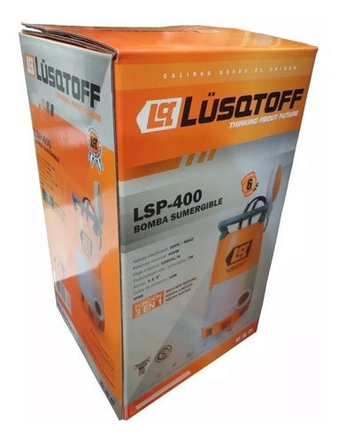 Bomba Sumergible Plastica 450 W Lusqtoff Lsp400 3