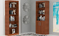 Set of 2 Bookcases Shelves Doors Office Home Various Colors 0