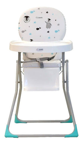 Folding High Baby Feeding Chair Punti Tafi with Adjustable Tray 0